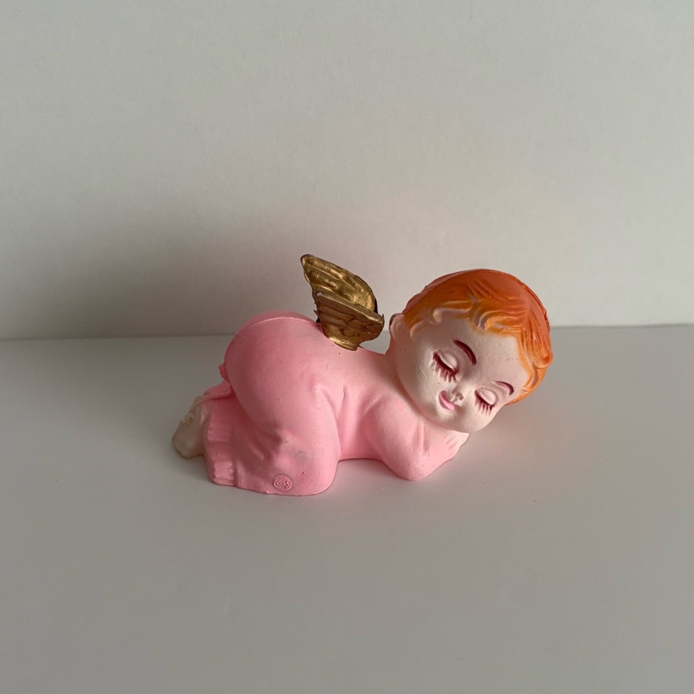 Vintage Wilton Sleeping Angel Plastic Cake Topper